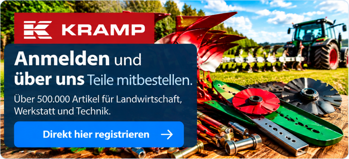Kramp eSHOP – Pflugersatzteile und Mähwerkmesser