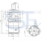 Preview: Motorbremse BMR 250 CB - Welle 32mm - Hydraulikmotor mit integrierter Bremse