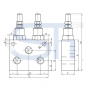 Preview: Druckbegrenzungsventil R 3/8" 50 - 250 BAR - doppelt - direktgesteuert