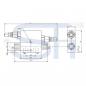 Preview: Druckbegrenzungsventil R 1/2" 10 - 180 BAR - doppelt - mit entsperrbarem Rückschlagventil