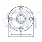 Preview: Verschlussflansch - M 8x25 - 55mm