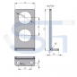 Preview: Abreißhalter / Halter 2-fach - Senkrecht für Steckkupplung BG3 mit 4 Seegeringen / Halter für Muffe