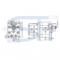 Preview: Zapfwellengetriebe BG3 - 1:3,8 - mit Stummel - 39ccm + 16ccm Doppelpumpe BG3/BG2