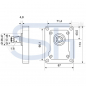 Preview: NEW HOLLAND - Hydraulikpumpe 14ccm - BG2 - Konus 1:8 - linksdrehend - 0510525359