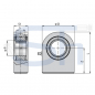 Preview: Gelenkkopf 15mm - Bodenseitig - Anschweißauge für Hydraulikzylinder