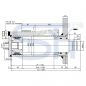 Preview: Holzspalterzylinder mit Kopfflansch 80/60/1050 Hub