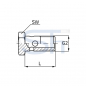 Preview: Hohlschraube M 14x1,5