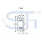 Preview: Keilriemenscheiben SPB/17 - 2 Rillen - Ø 140mm