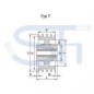 Preview: Keilriemenscheiben SPB/17 - 2 Rillen - Ø 250mm