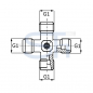 Preview: Kreuzverschraubung R 3/8"