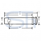 Preview: Oberlenkerbolzen - Kat. 1 - Länge 138mm