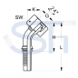 Preview: Pressarmatur DN16 - 18L - IG 45° - DKOL