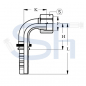 Preview: Pressarmatur DN25 - 1 11/16" - IG 90° - ORFS - 4SH