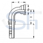 Preview: Pressarmatur DN25 - 1 1/4" - 90° - SAE 6000 PSI - 4SH