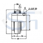 Preview: Spannlager Innen-Ø 35mm - Serie UC 2 - UC207