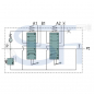 Preview: Steuerventil 50 l/min - 2 Sektionen - 1 x Doppeltwirkend, 1 x Einfachwirkend mit geschlossenem System (z.B. John Deere)