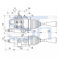 Preview: Steuerventil 50 l/min - 2 Sektionen mit Kreuzhebel - Doppeltwirkend, davon 1 x mit Schwimmstellung