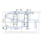 Preview: Steuerventil 80 l/min - 2 Sektionen mit Seilzugvorbereitung - 1 x Doppeltwirkend, 1 x Einfachwirkend