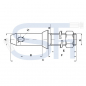 Preview: Unterlenkerbolzen - Kat. 1 - Länge 138mm - einfach - zum Anschrauben