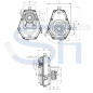 Preview: Zapfwellengetriebe BG2 - 1:3.8 - mit Schiebemuffe - 16ccm Pumpe BG2