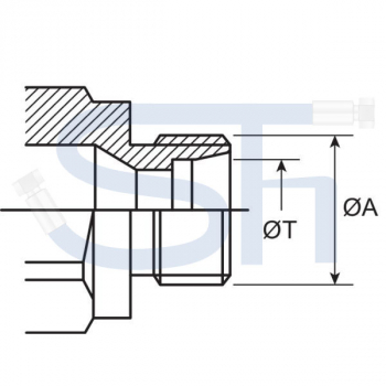 Steckkupplung BG3 Muffe M 22x1,5 AG - weichdichtend - UDK