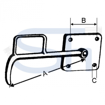 Bügelverschluss 10,5mm - Links