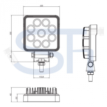 Arbeitsscheinwerfer - 15W - 1710lm - LED