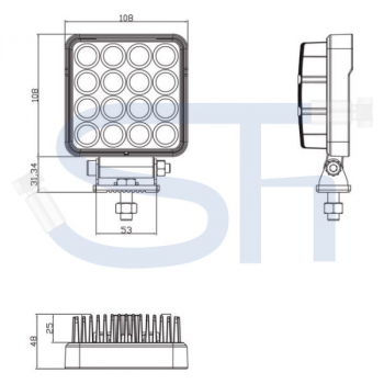 Arbeitsscheinwerfer - 25W - 3040lm - LED