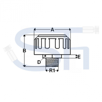 Einfüll- & Belüftungsschraube aus Metall R 3/4"