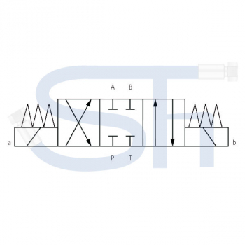 4/3-Wegeventil CETOP 05 - 120 l/min - NG10 - 230 V DC - Schaltstellung E