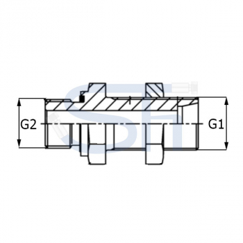 Gerade Einschraubschottverschraubung 08S - R 1/4"