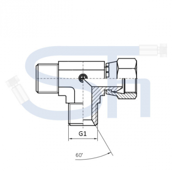 Einstellbare L-Verschraubung R 1/4"