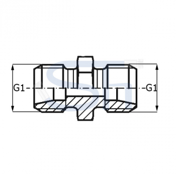 Gerade Verschraubung 42L - Edelstahl V4A