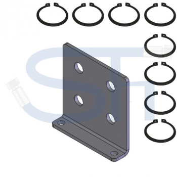 Abreißhalter / Halter 4-fach für Steckkupplung BG3 Muffe Schott 10L / Halter für Muffe