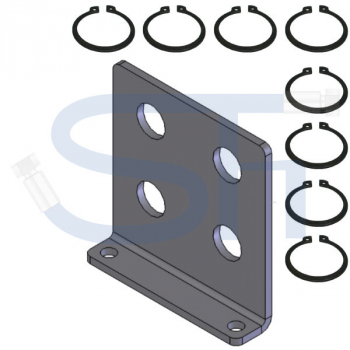 Abreißhalter / Halter 4-fach für Steckkupplung BG3 Muffe Schott 15L / Halter für Muffe