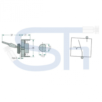 HELLA Kippschalter - Ein/Aus-Schalter - 5 A bis 12 V DC - 2 Schraubanschlüsse - Schalthebel schwarz - 2 Schaltstellungen - Kippbetätigung rastend