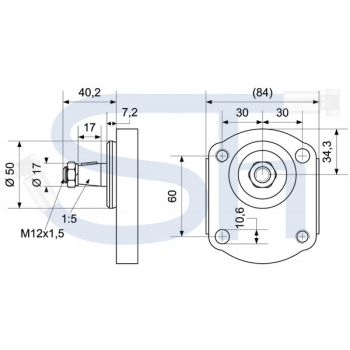 IHC Case - Hydraulikdoppelpumpe 14ccm + 11ccm - BG2 - Konus 1:5 - linksdrehend - 0510555306 - 1255 1455 C2000 +XL