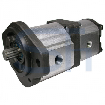 IHC Case - Hydraulikdoppelpumpe 32ccm + 16ccm - BG3/BG2 - ANIS B 92.1 - rechtsdrehend - 0510768023 - Steyr Case CNH Hydraulikpumpe Bosch