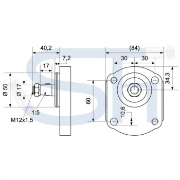 IHC Case - Hydraulikpumpe 8ccm - BG2 - Konus 1:5 - linksdrehend - 0510415303, 0510415311, 0510415306 - 353-844