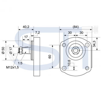 IHC Case - Hydraulikpumpe 8ccm - BG2 - Konus 1:5 - rechtsdrehend - 0510312002, 0510415007, D214-D219, D320-326, D430, D432, D436, D439, 323