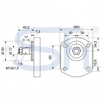 DEUTZ - Hydraulikpumpe 16ccm + 11ccm - BG2 - Konus 1:5 - linksdrehend - 0510665335, 0510665382 - 006-7807C, DX80-DX4.31, Tandempumpe