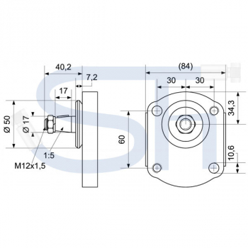 DEUTZ - Hydraulikpumpe 16ccm + 14ccm - BG2 - Konus 1:5 - linksdrehend - 0510665341, 0510665381 - DX85, 90, 110, 120, 145