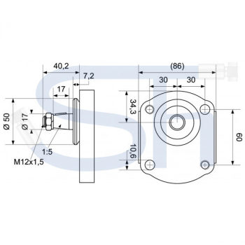 DEUTZ - Hydraulikpumpe 19ccm + 11ccm - BG2 - Konus 1:5 - linksdrehend - 0510665368 - DX Agroxtra, Agroprima, Agrostar, Tandempumpe