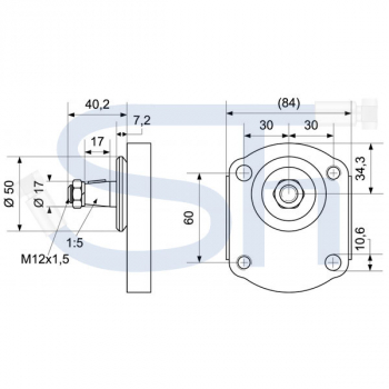 FENDT - Hydraulikpumpe 16ccm + 14ccm - BG2 - Konus 1:5 - linksdrehend - 0510665341, 0510665381 - 303 304 306 309 310 311 312