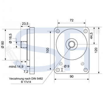 FENDT - Hydraulikpumpe 22,5ccm - BG2 - B 17x14 - linksdrehend - 0510725349 - 610, 611, 612, 614, 615SL