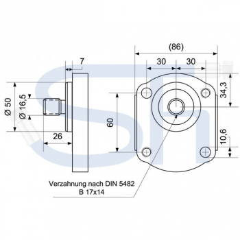 MASSEY FERGUSON - Hydraulikpumpe 28ccm - BG2 - Konus 1:8 - linksdrehend - 0510725333