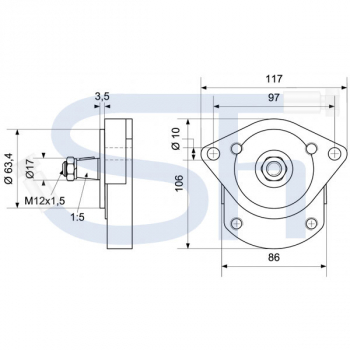 RENAULT - Hydraulikpumpe 16ccm - BG2 - Konus 1:5 - linksdrehend - R51-7655-498 P2DD2015L10 0510625334