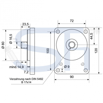 SCHLÜTER - Hydraulikpumpe 19ccm - BG2 - B 17x14 - linksdrehend - 0510625316