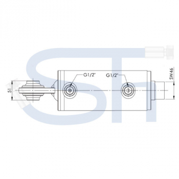 Hydraulisch verstellbare Seitenstrebe