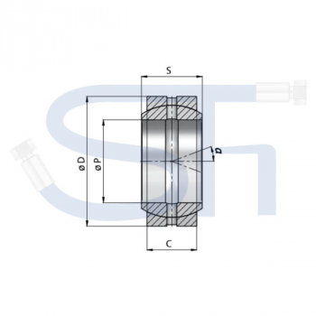 Radialgelenklager 17mm